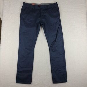 JEREMIAH Pants Mens 38x34 Dark Blue Slim Straight Trousers Chino Slacks NWT‎ NEW